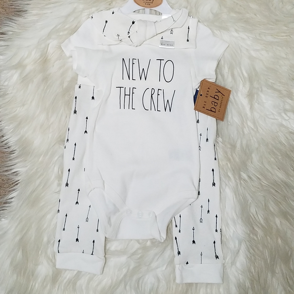 Rae Dunn Baby Girl NEW TO THE CREW Clothin…
